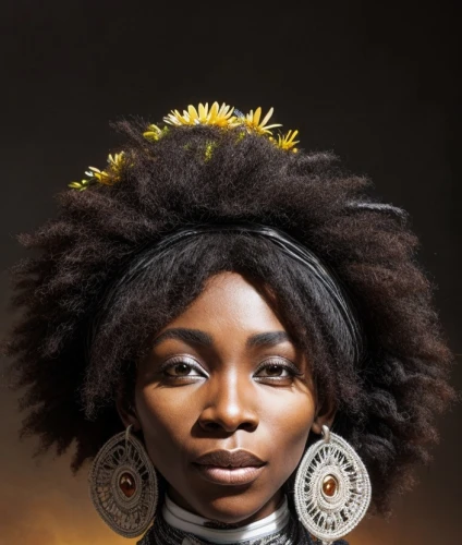 african woman,nigeria woman,afroamerican,afro-american,african daisies,afro american girls,african american woman,adornments,afro american,beautiful bonnet,maria bayo,african culture,woman portrait,headpiece,headdress,queen crown,black woman,beautiful african american women,african art,fantasy portrait,Common,Common,Natural