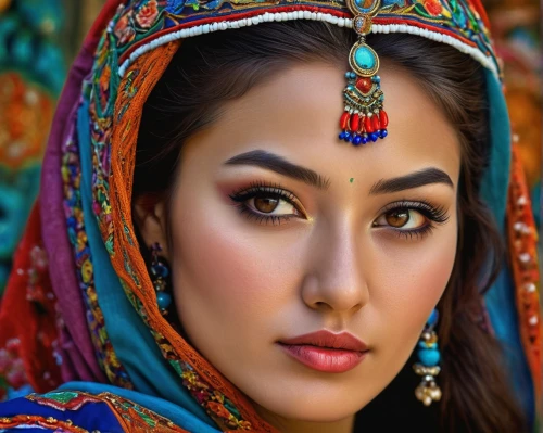 indian bride,indian woman,inner mongolian beauty,eurasian,oriental princess,arabian,indian girl,islamic girl,oriental girl,assyrian,indian headdress,arab,ethnic design,orientalism,east indian,muslim woman,kyrgyz,indian,ethnic,asian woman