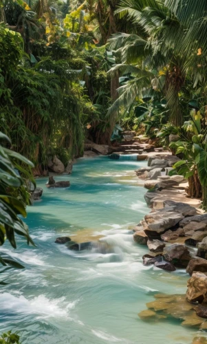 erawan waterfall national park,jordan river,mountain stream,tropical jungle,source de la sorgue,river landscape,flowing water,flowing creek,mountain spring,streams,water spring,rapids,paparoa national park,herman national park,water flowing,a river,costa rica,samoa,new south wales,green waterfall