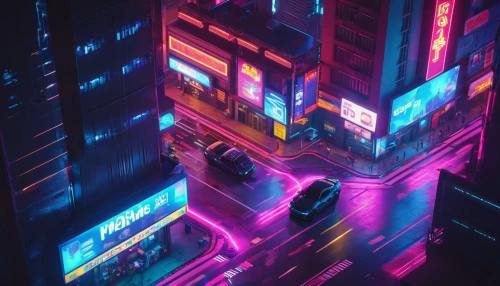 cyberpunk,colorful city,neon arrows,cityscape,shinjuku,neon,neon lights,tokyo city,neon light,abstract retro,neon ghosts,neon coffee,metropolis,urban,neon sign,vapor,80's design,tokyo,80s,futuristic,Conceptual Art,Sci-Fi,Sci-Fi 26