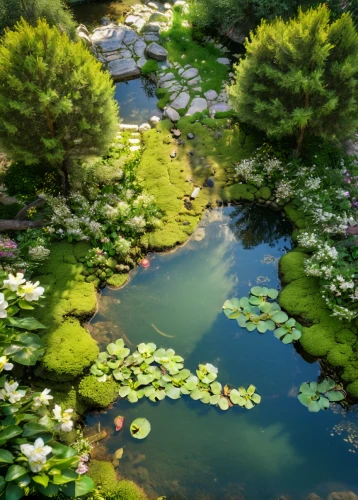 garden pond,lily pond,pond plants,pond flower,lilly pond,water lilies,water plants,japan garden,aquatic plants,white water lilies,japanese garden,lily pads,green trees with water,pond,koi pond,flower water,lotus pond,water scape,mountain spring,aquatic plant,Photography,General,Natural