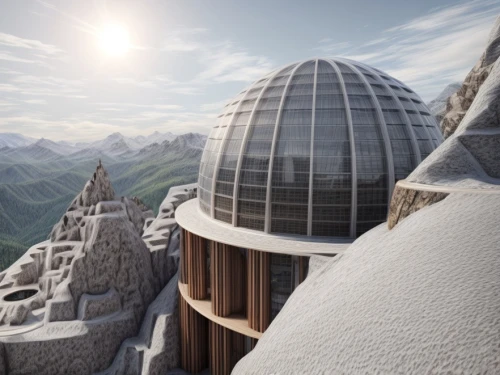 snow roof,roof domes,solar cell base,ice planet,snowhotel,terraforming,igloo,sky space concept,summit castle,observatory,snow house,ice castle,spacescraft,roof landscape,temple fade,futuristic landscape,planetarium,mountain settlement,thermokarst,infinite snow,Common,Common,Natural