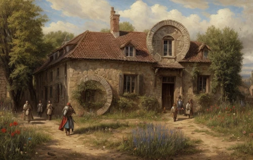 woman house,ancient house,country cottage,farmhouse,dandelion hall,the threshold of the house,cottage,summer cottage,home landscape,old house,village scene,round house,cottage garden,girl in the garden,farm house,house in the forest,fisherman's house,country house,witch's house,stone house,Game Scene Design,Game Scene Design,Renaissance