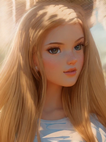 doll's facial features,3d rendered,elsa,rapunzel,cosmetic brush,female doll,barbie,alice,natural cosmetic,realdoll,pupils,jessamine,luminous,princess anna,3d model,blond girl,fairy tale character,cinnamon girl,3d render,disney character,Game&Anime,Pixar 3D,Pixar 3D