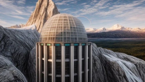 futuristic architecture,observation tower,the observation deck,futuristic landscape,observation deck,glass rock,dachstein,solar cell base,futuristic art museum,skyscapers,baffin island,skycraper,eagles nest,devil's tower,landmark,electric tower,messeturm,half-dome,sky space concept,temple fade,Common,Common,Photography