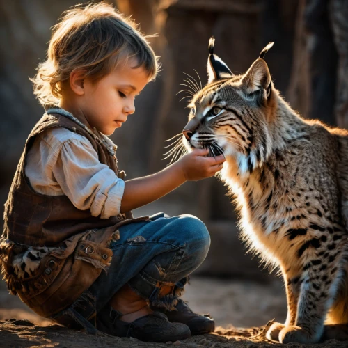 tenderness,human and animal,animal world,affection,wild life,cute animals,kindness,feeding animals,wild cat,regard,exotic animals,compassion,little boy and girl,innocence,curiosity,wildlife,young tiger,wild animals,a heart for animals,tiger cub,Photography,General,Fantasy