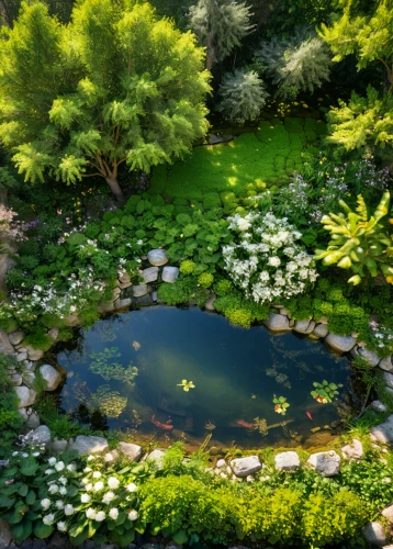 garden pond,lily pond,pond plants,koi pond,pond flower,lilly pond,japan garden,fish pond,japanese garden,white water lilies,water lilies,flower water,lily pads,mountain spring,pond,lilly of the valley,lotus pond,nature garden,water plants,wishing well,Photography,General,Natural