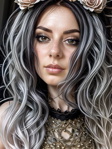 lace wig,gray color,glacier gray,gunmetal,silvery,silvery blue,artificial hair integrations,layered hair,silver,dahlia white-green,california lilac,grey,silver blue,hair coloring,gypsy hair,feathered hair,gray,gray kitty,violet head elf,natural color