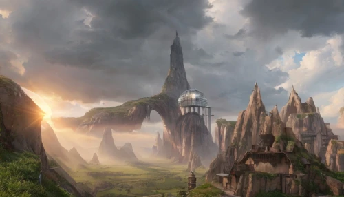 fantasy landscape,northrend,mountain settlement,heroic fantasy,futuristic landscape,fantasy picture,ancient city,castle of the corvin,fantasy world,transylvania,fantasy city,world digital painting,the ruins of the,the valley of the,arcanum,hogwarts,meteora,frederic church,elves flight,stone towers,Common,Common,Game