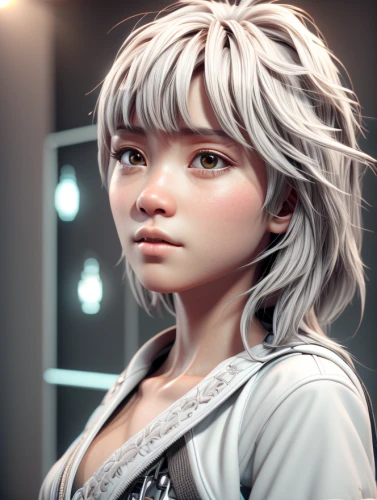 silver,3d rendered,child girl,girl portrait,digital painting,3d render,silvery,world digital painting,girl drawing,mystical portrait of a girl,3d model,blanche,portrait background,fantasy portrait,cinnamon girl,child portrait,silver rain,eglantine,young girl,b3d