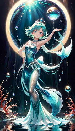 water nymph,mermaid background,hatsune miku,water-the sword lily,aqua,merfolk,water rose,nami,miku,underwater background,fantasia,umiuchiwa,aquarius,mermaid vectors,mermaid,rusalka,siren,underwater,under the water,zodiac sign libra,Anime,Anime,General