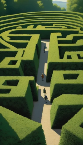 maze,labyrinth,hedge,winding road,winding roads,isometric,to the garden,chessboard,zigzag background,zigzag clover,green garden,manicured,block of grass,winding steps,morning illusion,the path,navigate,earthworks,crossroad,clipped hedge,Art,Artistic Painting,Artistic Painting 48