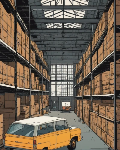 warehouse,warehouseman,storage,freight depot,loading dock,inland port,empty factory,cargo port,industrial hall,ford cargo,boxcar,commerce,pallets,storage medium,inventory,floating production storage and offloading,freight transport,freight,cargo containers,logistics,Illustration,Vector,Vector 12