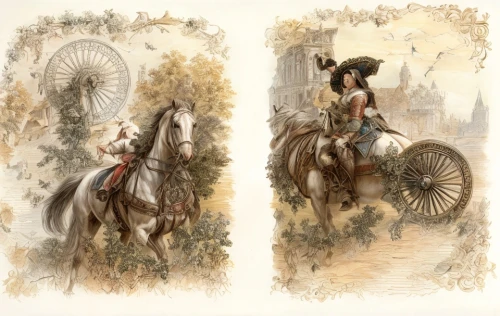 andalusians,two-horses,velocipede,pilgrims,horseback,carriages,illustrations,man and horses,carriage,girl with a wheel,straw carts,vintage illustration,horses,horse-drawn,horse-drawn carriage,horse and buggy,digiscrap,horse carriage,horse-drawn carriage pony,cavalry,Game Scene Design,Game Scene Design,Renaissance
