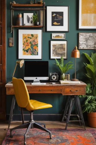 writing desk,the living room of a photographer,secretary desk,mid century modern,wooden desk,blur office background,mid century,working space,creative office,office desk,modern decor,danish furniture,desk,computer desk,work space,modern office,sideboard,lures and buy new desktop,teal and orange,home office,Art,Artistic Painting,Artistic Painting 38