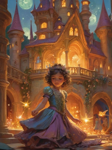 merida,cinderella,rapunzel,rosa ' amber cover,fairy tale character,tiana,shanghai disney,children's fairy tale,candlemaker,fantasia,blue enchantress,fairy tale,mystery book cover,elsa,cg artwork,fantasy portrait,fairy tale castle,rosa 'the fairy,fairytale characters,rem in arabian nights,Conceptual Art,Fantasy,Fantasy 18