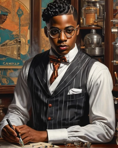 black businessman,black professional,david bates,african businessman,african american male,librarian,gentleman icons,novelist,artist portrait,a black man on a suit,businessman,white-collar worker,butler,austin cambridge,young man,aristocrat,portrait background,an investor,organist,afroamerican,Illustration,Realistic Fantasy,Realistic Fantasy 21