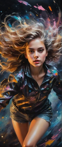 world digital painting,image manipulation,sprint woman,mystical portrait of a girl,creative background,little girl in wind,dance with canvases,sci fiction illustration,colorful foil background,chalk drawing,portrait background,photoshop manipulation,wind wave,art painting,painting technique,firedancer,girl in a long,fantasy art,whirling,photo painting,Photography,General,Fantasy