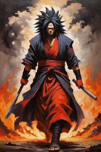 kenjutsu,sōjutsu,samurai,samurai fighter,yi sun sin,battōjutsu,tibetan,iaijutsu,nine-tailed,qi-gong,mongolian,xing yi quan,shuanghuan noble,jujutsu,son goku,ninjutsu,daitō-ryū aiki-jūjutsu,sun god,goku,sensei,Conceptual Art,Oil color,Oil Color 22