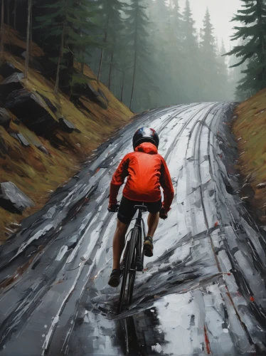 artistic cycling,cyclist,road cycling,uphill,mountain bike,alpine route,streetluge,cross-country cycling,road bike,road bicycle racing,downhill,road bicycle,mountain biking,bicycle racing,bicycling,cycling,freeride,singletrack,cyclists,road bikes,Conceptual Art,Oil color,Oil Color 05
