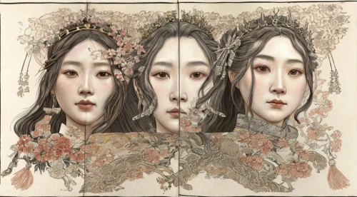 chinese art,oriental painting,amano,shirakami-sanchi,junshan yinzhen,peking opera,taiwanese opera,multiple exposure,porcelain dolls,japanese art,fractalius,asian vision,mirror image,japanese floral background,janome chow,luo han guo,the three graces,yulan magnolia,antique background,double exposure,Game Scene Design,Game Scene Design,Japanese Martial Arts