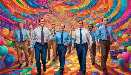 abstract corporate,beatenberg,psychedelic art,kaleidoscope art,kaleidoscopic,kaleidoscope,kaleidoscope website,mural,lsd,psychedelic,corporate,composite,color,colourful pencils,men,color wall,color paper,multicolor faces,colorful life,group of people,Illustration,Realistic Fantasy,Realistic Fantasy 39
