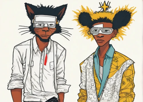 stray cats,sakana,two cats,halloween costumes,costumes,felines,cats,streampunk,two wolves,vintage cats,hipsters,personages,eyewear,tassili n'ajjer,oddcouple,capital cities,domestic goats,goats,vilgalys and moncalvo,young goats,Art,Artistic Painting,Artistic Painting 51