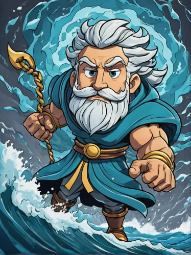 poseidon,sea god,god of the sea,poseidon god face,el mar,neptune,sea man,the wind from the sea,aquaman,version john the fisherman,sea storm,merman,garp fish,mergus,sea devil,wind warrior,the man in the water,man at the sea,zeus,moses,Illustration,Japanese style,Japanese Style 07