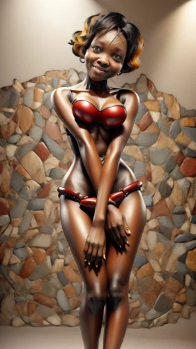 clay doll,art model,decorative figure,3d figure,rubber doll,african american woman,broncefigur,animated cartoon,dummy figurin,lira,black jane doe,sex doll,african woman,doll figure,wooden figure,black woman,african art,artist doll,female doll,wooden doll