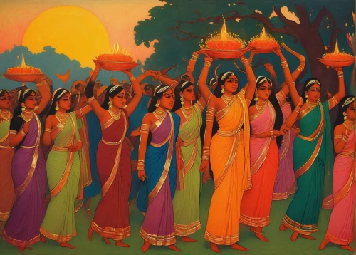 indian art,ramayana festival,radha,indian festival,ramayana,hare krishna,the festival of colors,khokhloma painting,devotees,ramayan,kandyan dance,ethnic dancer,indian culture,diwali festival,dusshera,procession,ancient parade,dancers,diwali,tamil culture,Art,Classical Oil Painting,Classical Oil Painting 14