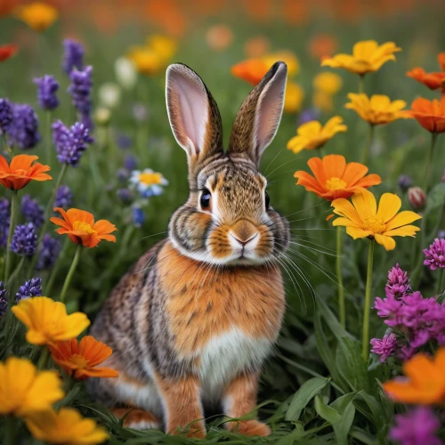 bunny on flower,european rabbit,european brown hare,mountain cottontail,eastern cottontail,audubon's cottontail,dwarf rabbit,cottontail,leveret,field hare,young hare,wild rabbit in clover field,wild rabbit,flower animal,desert cottontail,springtime background,brown rabbit,black tailed jackrabbit,brown hare,lepus europaeus,Photography,Documentary Photography,Documentary Photography 17