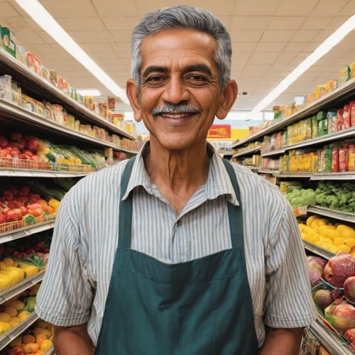 shopkeeper,consumer protection,elderly person,greengrocer,clerk,grocer,elderly man,merchant,cashier,older person,minimarket,principal market,retail trade,marketeer,pensioner,customer experience,market introduction,consumer,supermarket shelf,ayurveda,Illustration,Paper based,Paper Based 26