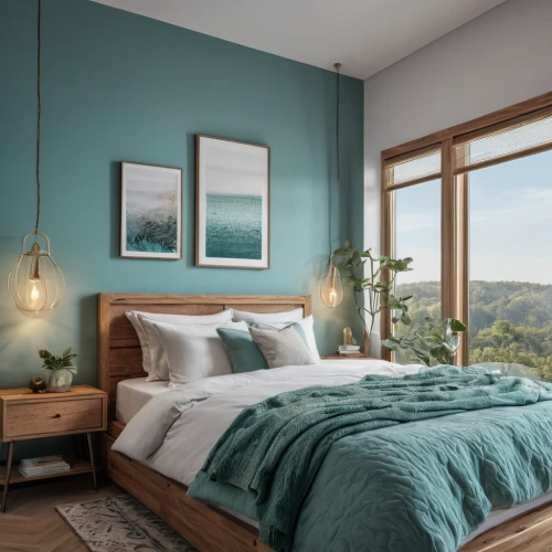 guest room,bedroom,guestroom,modern room,bed frame,bedroom window,modern decor,smart home,canopy bed,sleeping room,bed linen,green living,color turquoise,bedding,boy's room picture,great room,turquoise wool,contemporary decor,eucalyptus,children's bedroom,Photography,General,Natural
