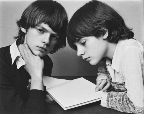 vintage boy and girl,readers,young couple,children studying,e-book readers,boy and girl,reading,vintage man and woman,vintage children,little boy and girl,youth book,photo book,teens,pencil drawings,students,tutoring,tutor,notebooks,teenagers,notebook,Photography,Black and white photography,Black and White Photography 03