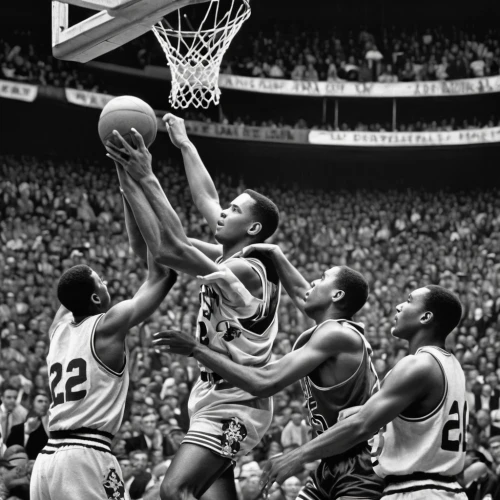 dunker,kareem,michael jordan,slam dunk,air block,blocked shot,length ball,bill woodruff,basketball,vintage photo,tinker,basketball player,basket,ball play,bucks,contact sport,backboard,marsalis,rudy,butler,Illustration,Black and White,Black and White 03