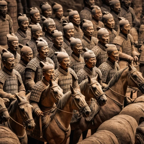 the terracotta army,terracotta warriors,xi'an,horse herd,clay figures,korean history,cavalry,miniature figures,genghis khan,wooden figures,cossacks,statues,horsemen,chess pieces,xinjiang,the army,terracotta,buddhist hell,chinese art,buddhists monks,Photography,General,Natural