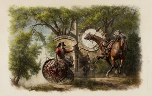girl with a wheel,hunting scene,woman at the well,horseback,wagon wheel,western riding,man and horses,archery stand,covered wagon,field drum,stagecoach,bodhrán,scythe,field archery,horse-drawn,indigenous painting,caravan,wooden saddle,target archery,ancient harp,Game Scene Design,Game Scene Design,Renaissance