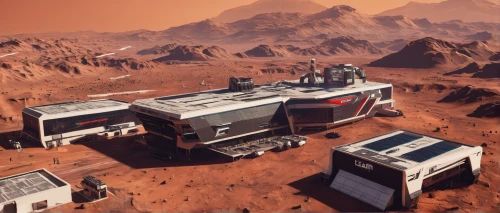 mining facility,desert planet,research station,moon base alpha-1,red planet,solar cell base,terraforming,cargo containers,dune ridge,mission to mars,hospital landing pad,bogart village,planet mars,waypoint,mining site,wasteland,sossusvlei,earth station,mountain settlement,container freighter,Photography,Documentary Photography,Documentary Photography 09