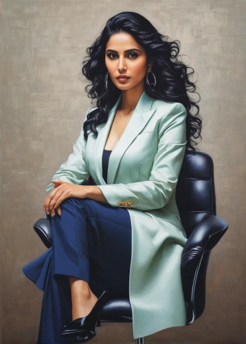 woman sitting,official portrait,oil painting on canvas,bussiness woman,business woman,indian celebrity,businesswoman,oil painting,jaya,oil on canvas,chetna sabharwal,custom portrait,artist portrait,portrait of a woman,woman portrait,portrait background,tulsi,in seated position,indian woman,art painting,Illustration,Realistic Fantasy,Realistic Fantasy 08