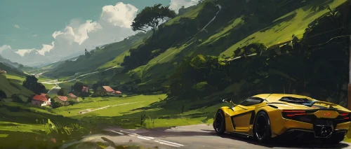 alpine drive,mountain pass,mclarenp1,mountain road,mountain highway,steep mountain pass,ferrari 488,aventador,lamborgini,lamborghini,lotus exige,alpine route,vantage,senna,rolling hills,lotus elise,racing road,mclaren p1,open road,mclaren 570s,Conceptual Art,Fantasy,Fantasy 06