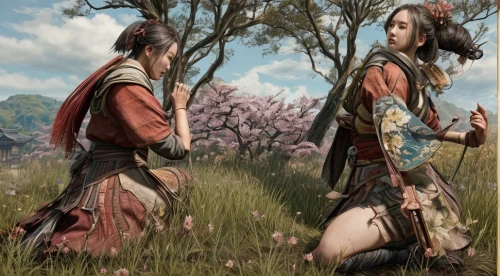 goki,yi sun sin,two girls,hwachae,shuanghuan noble,wuchang,jinrikisha,oriental painting,spring festival,twin flowers,chinese art,nomads,samurai,female warrior,plum blossoms,the cherry blossoms,traditional bow,costume festival,beautiful girls with katana,monks,Game Scene Design,Game Scene Design,Japanese Martial Arts