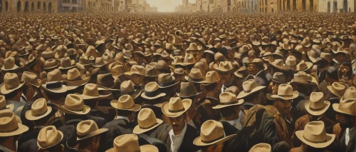 crowds,straw hats,crowd of people,concert crowd,pilgrims,crowd,mexican revolution,hat manufacture,anzac,the crowd,metropolis,amarillo,the order of the fields,square dance,anzac day,line dance,1920s,el dorado,large market,1925,Illustration,Realistic Fantasy,Realistic Fantasy 09