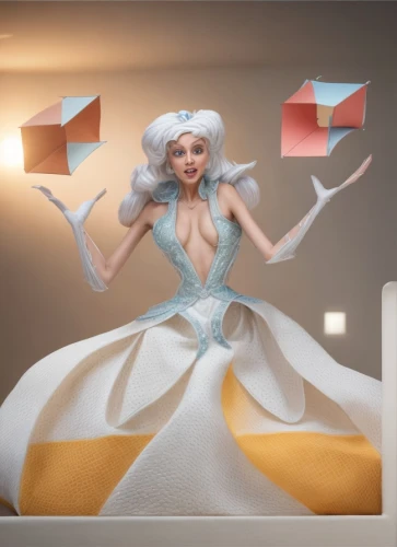 paper art,origami,sugar paste,paper and ribbon,3d fantasy,designer dolls,3d figure,fondant,folded paper,fantasy woman,business angel,marylyn monroe - female,the snow queen,porcelain dolls,origami paper,plastic arts,cupcake paper,paper boat,fashion illustration,ice queen,Common,Common,Commercial