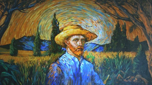 farmer in the woods,vincent van gough,elderly man,vincent van gogh,farmer,pensioner,pilgrim,khokhloma painting,bağlama,farmworker,woman of straw,winemaker,old woman,cienaga de zapata,self-portrait,abraham,elderly person,agriculture,man with a computer,post impressionism