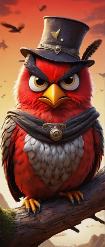 angry bird,angry birds,red robin,owl background,bird bird-of-prey,sparrow owl,3d crow,bird of prey,red bird,red hawk,red beak,sheriff,scare crow,pirate,fawkes,king buzzard,hoot,angry,serious bird,twitter bird,Conceptual Art,Sci-Fi,Sci-Fi 08