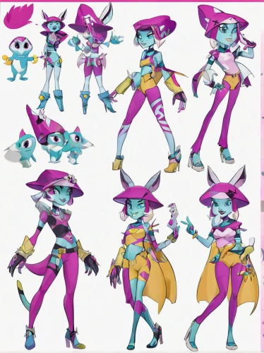 vector girl,mags,gemswurz,concept art,mermaid vectors,tara,sea scouts,cyber,fighting poses,stand models,catrina,costume design,mara,garish,purpurite,hex,paper dolls,neottia nidus-avis,dummy figurin,rockabella,Unique,Design,Character Design