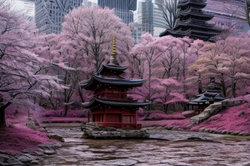 japanese sakura background,sakura trees,sakura tree,sakura background,pink city,the cherry blossoms,japanese cherry trees,japan landscape,sakura blossom,cherry blossom japanese,cherry blossom festival,cold cherry blossoms,sakura blossoms,asian architecture,cherry blossoms,chinese temple,cherry blossom tree,japanese cherry blossoms,tsukemono,japanese art,Realistic,Landscapes,Mystical Spaces