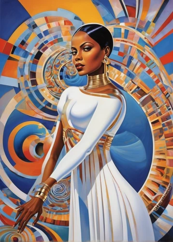 african american woman,oil painting on canvas,art deco woman,african art,african woman,harpist,black woman,beautiful african american women,girl with a wheel,zodiac sign libra,oil on canvas,sacred art,andromeda,ester williams-hollywood,art painting,divine healing energy,mary-gold,cleopatra,equilibrium,meticulous painting,Conceptual Art,Sci-Fi,Sci-Fi 24