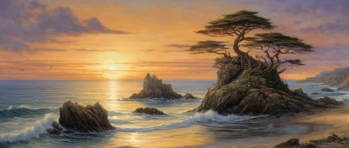 coastal landscape,sea landscape,beach landscape,landscape with sea,an island far away landscape,seascape,coastal and oceanic landforms,cliffs ocean,landscape background,fantasy landscape,natural landscape,high landscape,rocky coast,robert duncanson,nature landscape,seascapes,cliff coast,granite island,panoramic landscape,sea stack,Illustration,Realistic Fantasy,Realistic Fantasy 14