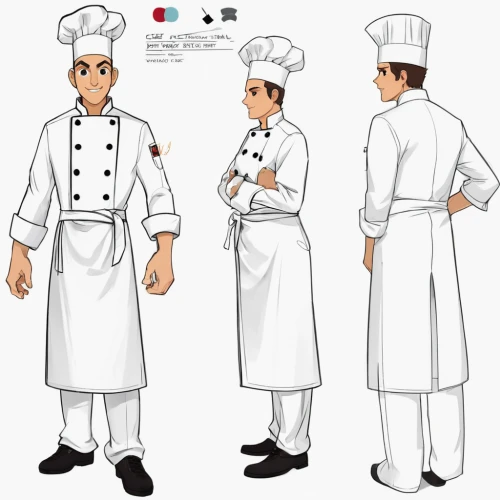 chef's uniform,chef hats,chef hat,pastry chef,chef,men chef,chef's hat,chefs,caterer,chefs kitchen,chocolatier,choux pastry,confectioner,waiter,stylized macaron,cook,cooks,viennoiserie,food line art,cuisine classique,Unique,Design,Character Design